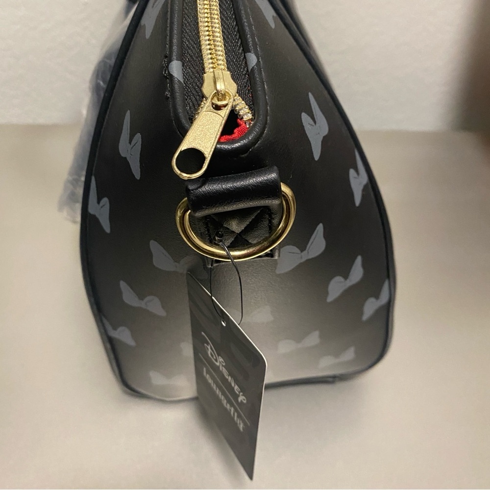 NWT Loungefly Disney Minnie Mouse Polka Dot Satchel Bag - Picture 9 of 13